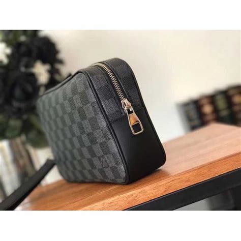 Replica Louis Vuitton Kasai Clutch Damier Graphite N41664